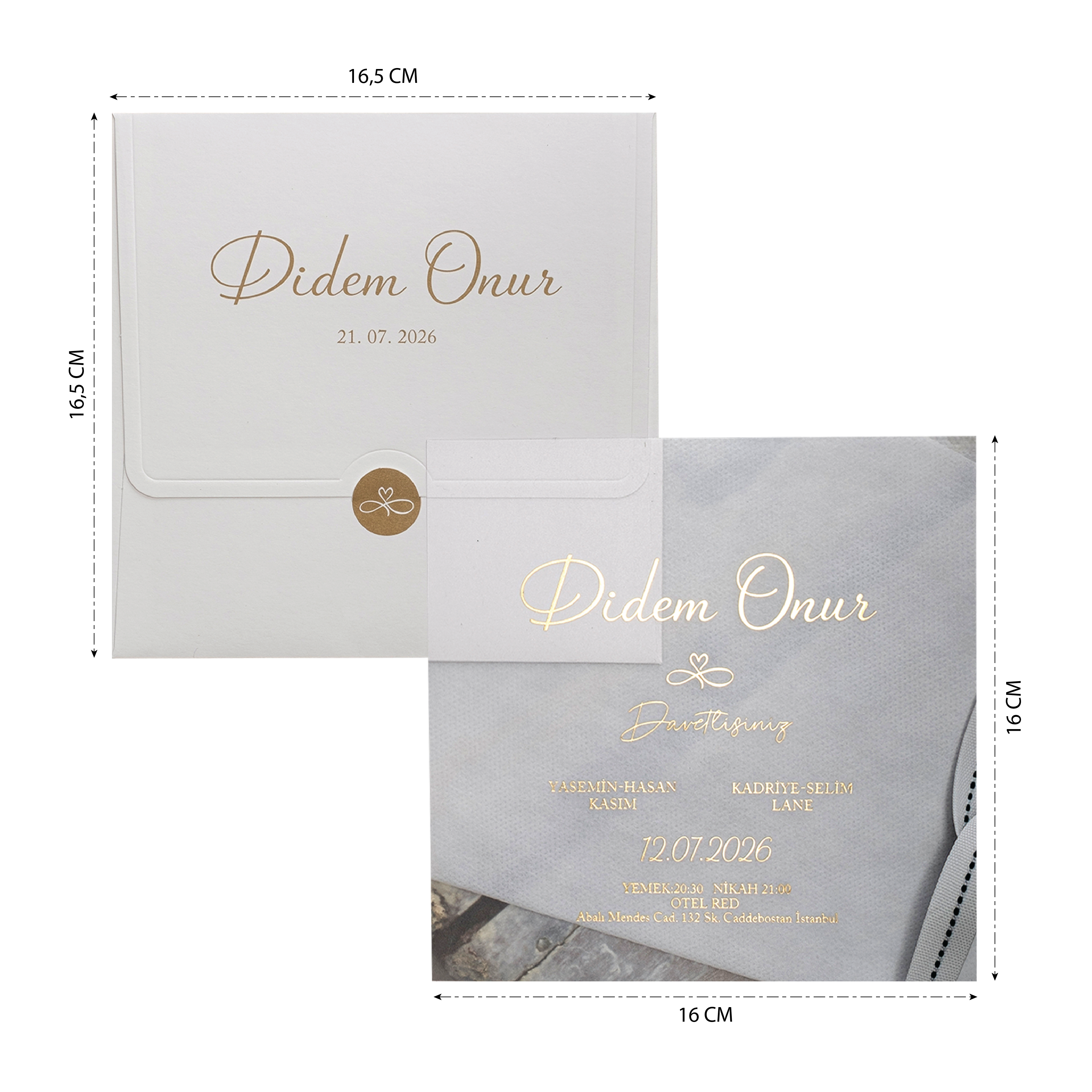 Eko Polen Düğün Davetiyesi - 40350